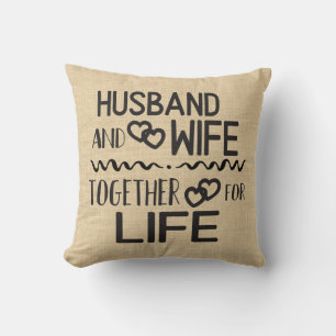Hochzeit Schwarz Weiß Braut Bräutigam Liebe Jubilä Kissen