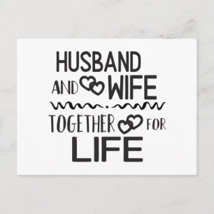 Hochzeit Schwarz Weiß Braut Bräutigam Liebe Jubilä Postkarte