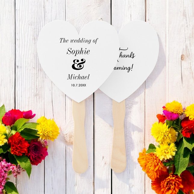 Hochzeit Schwarz-weiße Zeremonie Fans Fächer (Von Creator hochgeladen)