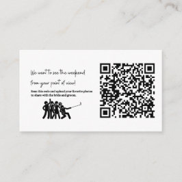 Hochzeit senden Sie uns Ihre Bilder ADD IHREN QR C Begleitkarte