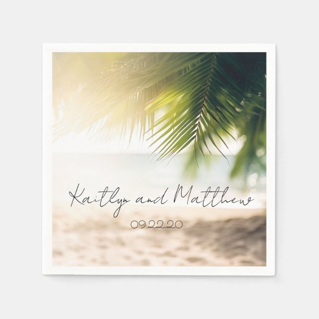 Hochzeit Serviette (Vorderseite)