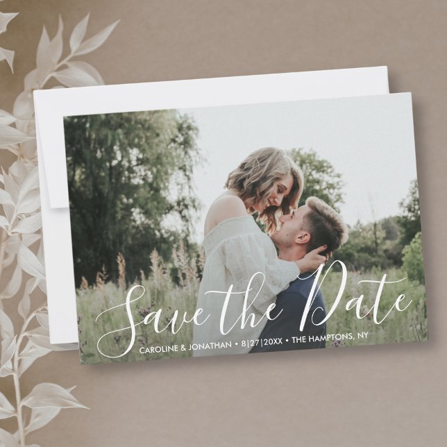 Hochzeit Sichern Sie das Datum Elegantes Silber &  Save The Date (Von Creator hochgeladen)