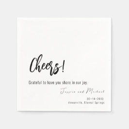 💍! Hochzeit Sie Minimalistisch Elegant Serviette