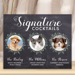 Hochzeit Signature Cocktails Pet 3 Fotos Bar Geträ Poster