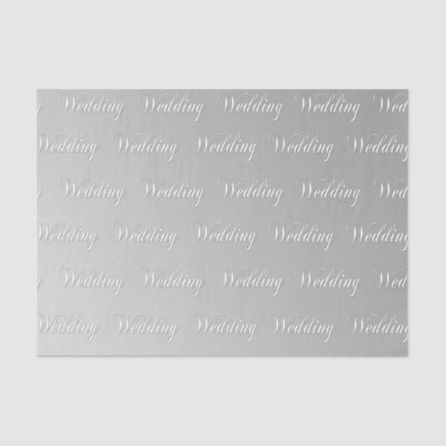 Hochzeit (silber) seidenpapier (Vorderseite)