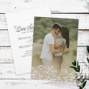 Hochzeit Speichern der Datumsfoto-Vorlage Save The Date