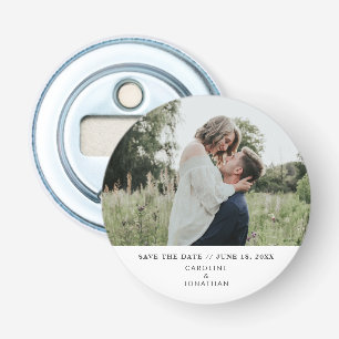 Hochzeit Speichern Sie das Date-Foto einfach nur m Flaschenöffner