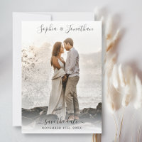 Hochzeit Speichern Sie das Datum 2 Fotos Hübscher