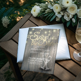 Hochzeit speichern Sie das Datum Champagner Glass Save The Date