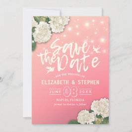 Hochzeit speichern Sie das Datum chic Hydrangea St Save The Date