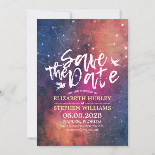Hochzeit speichern Sie das Datum Chic Star Sky Ste Save The Date