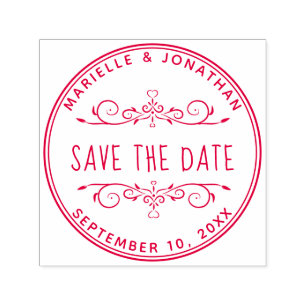 Hochzeit Speichern Sie das Datum der benutzerdefin Permastempel