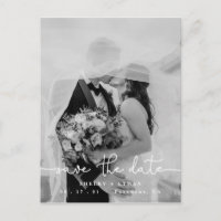 Hochzeit speichern Sie das Datum, moderne Fotovorl