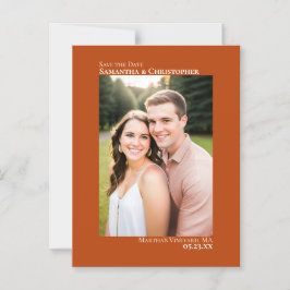 Hochzeit Speichern Sie das Datum Vertikales Foto R Magneteinladung