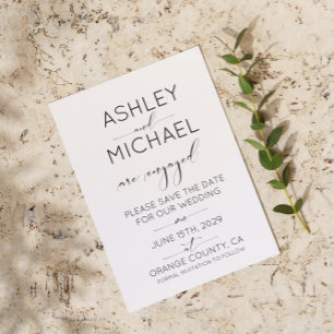 Hochzeit Speichern Sie den Date QR Code schwarz un Einladung