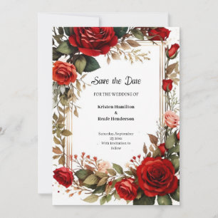 Hochzeit Speichern Sie die Datumskarte Save The Date