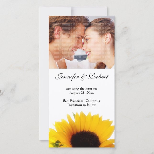 Hochzeit Speichern Sie die Datumskarte Save The Date (Vorderseite)