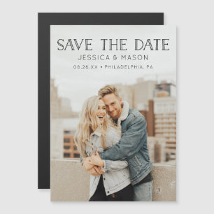Hochzeit speichern Sie die Datumsmagnete - Daten s Magneteinladung