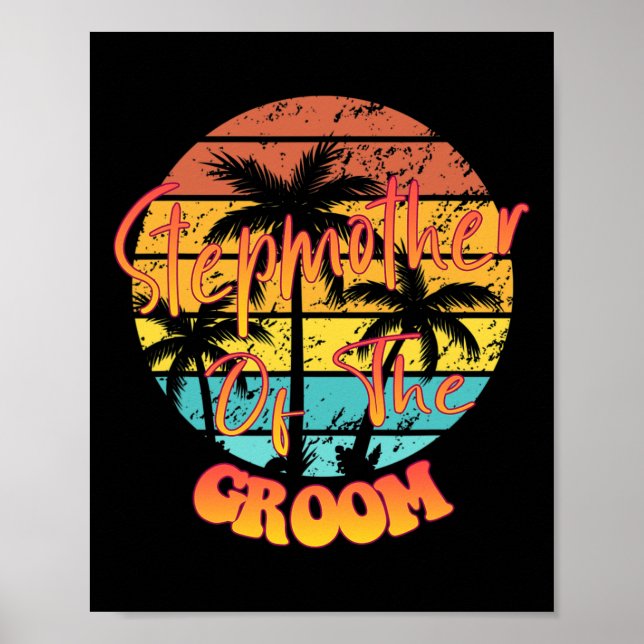 Hochzeit - Stepmutter der Groom-Lustige Sprüche g Poster (Vorne)