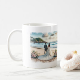 Hochzeit Strand Paare Kaffeetasse