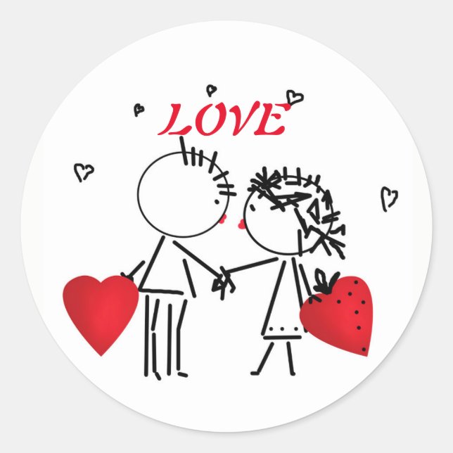 Hochzeit , Tag Valencia , Liebe Runder Aufkleber (Vorderseite)