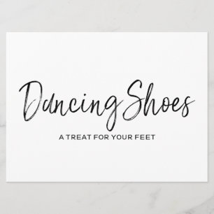 Hochzeit "Tanzschuhe" Stilvolles beschriftetes Sch Einladung