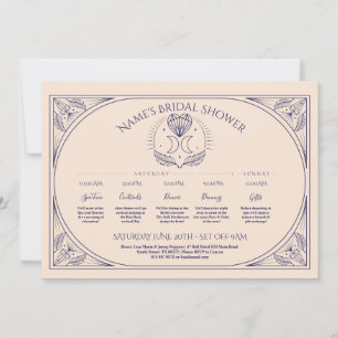 Hochzeit Tarot Moon Heart Brautparty Route Einladung
