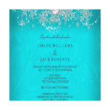 Hochzeit Teal Kristall Perle Schneeflocke Silber W