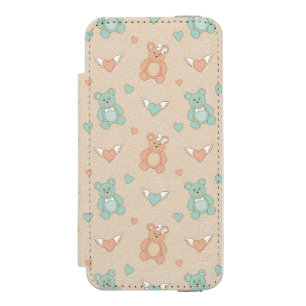 Hochzeit-Teddybären Incipio Watson™ iPhone 5 Geldbörsen Hülle