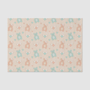 Hochzeit-Teddybären Seidenpapier
