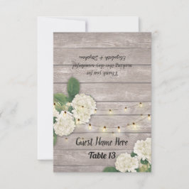 Hochzeit Tischnummer Escort Hydrangea Rustikales H