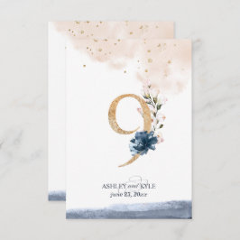 Hochzeit Tischnummer in Marine, Rost und Gold