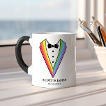 Hochzeit Tuxedo Gay LGBTQ  Kaffee Verwandlungstasse<br><div class="desc">Hochzeit Tuxedo Gay LGBTQ  Tasse</div>
