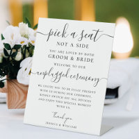 Hochzeit Unplugged Zeremonie Wählen Sie einen Plat