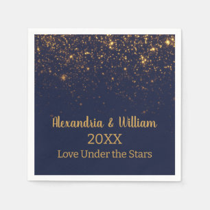 Hochzeit unter den Sternen Save the Date Einladung Serviette