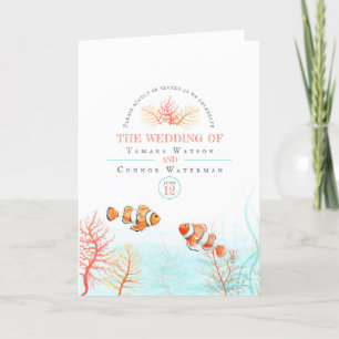Hochzeit unter Wasser Kunst Korallen und Fische Aq Programm