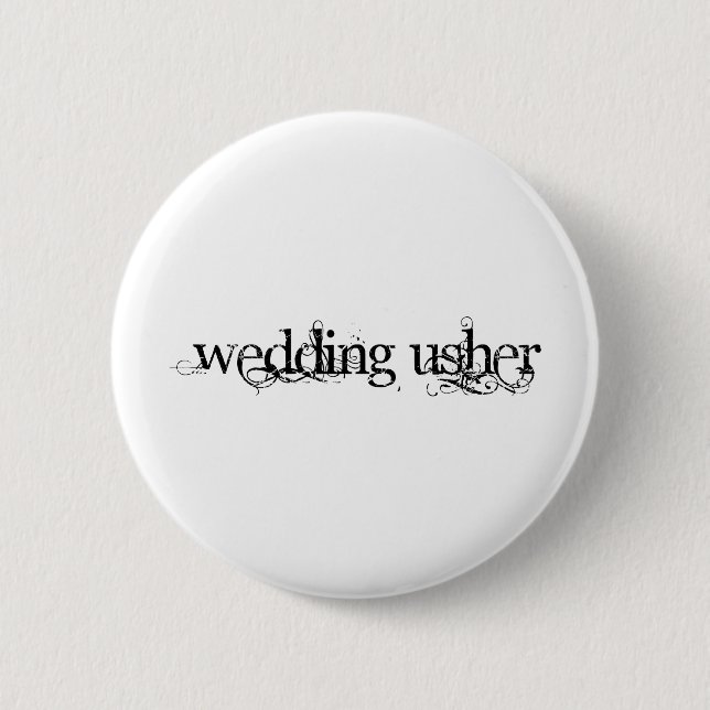 Hochzeit Usher Button (Vorderseite)