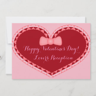 Hochzeit Valentinstag Romantische Herzeinladung Einladung