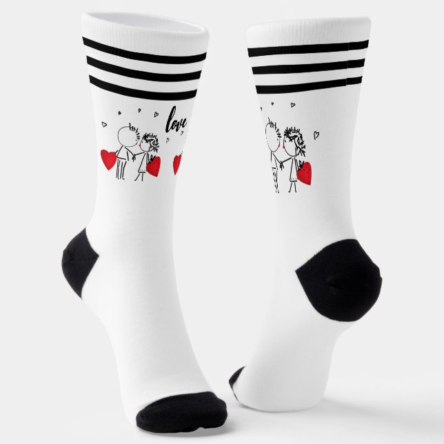 Hochzeit, Valentinstag-Socken Socken (Gewinkelt)