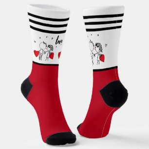 Hochzeit, Valentinstag-Socken Socken