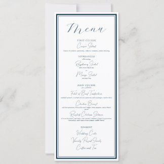 Hochzeit/Veranstaltungsklasse und moderne Speiseka Einladung