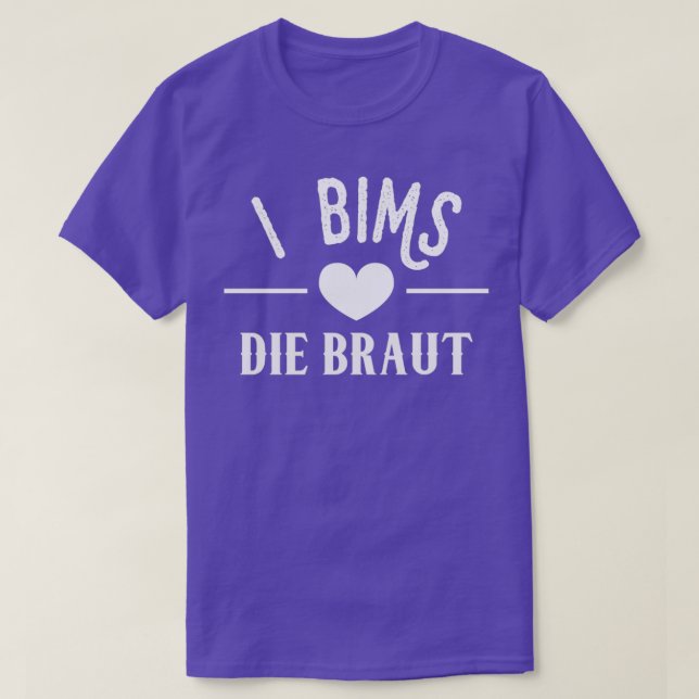 Hochzeit Verheirateter Braut T-Shirt (Design vorne)