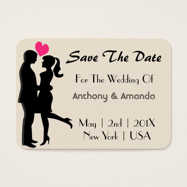 Hochzeit. Verlobung. Save The Date (Vorderseite)