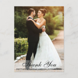 Hochzeit Vielen Dank, Bride & Groom Foto Postcard  Postkarte