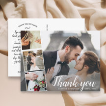 Hochzeit Vielen Dank, dass Sie Foto Collage 12x18