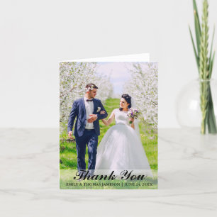 Hochzeit Vielen Dank, Foto-Karte L Dankeskarte