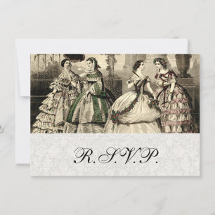 Hochzeit Vintage antike Braut Einladung