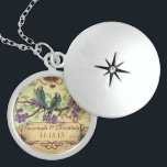 Hochzeit Vintagen Vögel Lila Blooms Nekklace Sterling Silberkette<br><div class="desc">Keepake Necklaces Wählen Sie entweder Silver Plated Gold Finish oder Sterling Silver Unique Personalisiert Custom !st Christmas Gift Wedding Party Necklaces - um die Hintergrundfarbe zu ändern - klicken Sie auf Anpassen - wählen Sie das letzte Tool aus dem Drop-Down-Menü und wählen Sie aus einer der angezeigten Farben oder geben...</div>