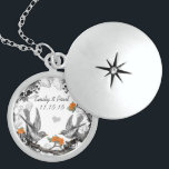 Hochzeit Vintager Korallenvögel Jubiläumsnecklace Sterling Silberkette<br><div class="desc">Keepake Necklaces wählen Sie entweder Silber Platin oder Sterling Silver</div>
