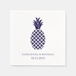 Hochzeit von Ananas Serviette